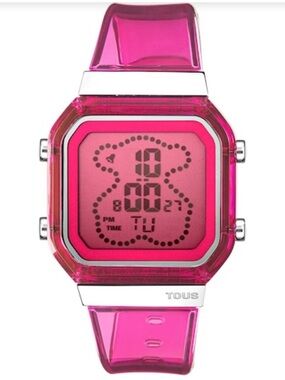 TOUS D-BEAR FRESH watch in fuchsia.